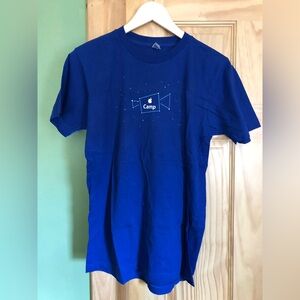 Apple American Apparel Size M Blue “Apple Camp” t-shirt available to staff only